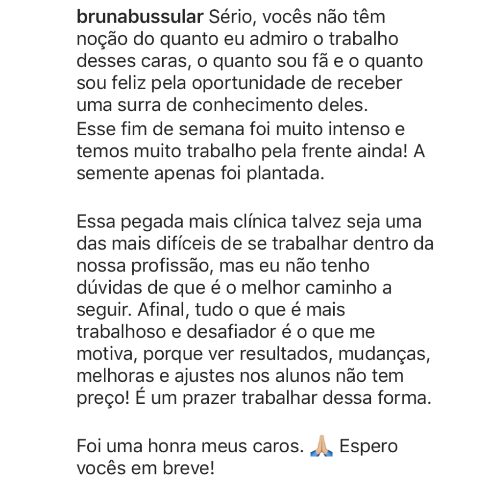 Depoimento de @brunabussular