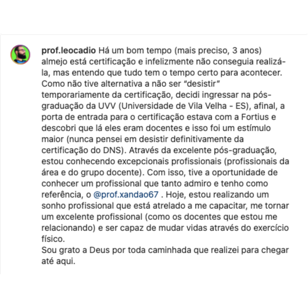 Depoimento de @prof.leocadio