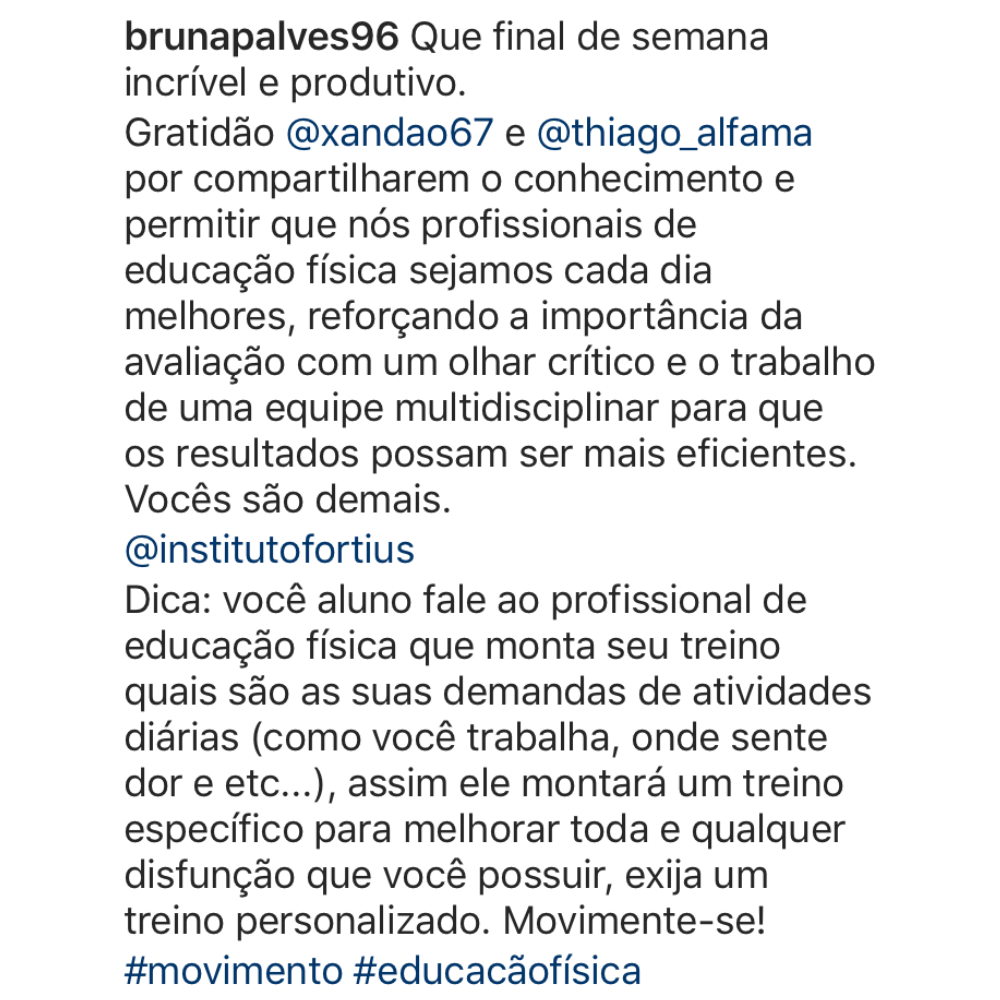 Depoimento de @brunapalves96
